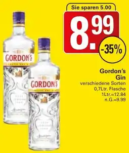WEZ Gordon's Gin Angebot