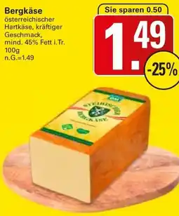 WEZ Bergkäse Angebot