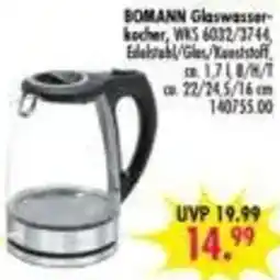 Möbel Boss Bomann Glaswasserkocher Angebot