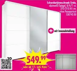 Möbel Boss Schwebetürenschrank Ernie Angebot