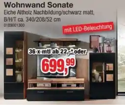 Möbelfundgrube Wohnwand Sonate Angebot