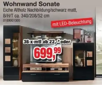 Möbelfundgrube Wohnwand Sonate Angebot