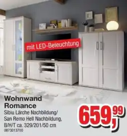 Möbelfundgrube Wohnwand Romance Angebot