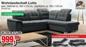 Möbelfundgrube Wohnlandschaft Lotta Angebot