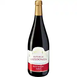 Netto Marken-Discount Rotwein aus der Republik Nordmazedonien 10,0 % vol 1 Liter - Inhalt: 6 Flaschen Angebot