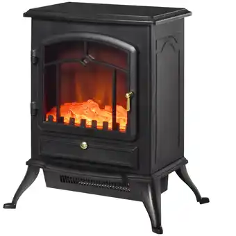 Netto Marken-Discount HOMCOM Elektrische Kamin gehärtetes Glas, PP, ABS Angebot