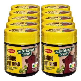 Netto Marken-Discount Maggi Rinder Brühe ergibt 6 Liter, 10er Pack Angebot