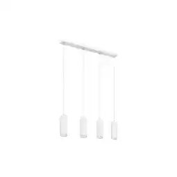 Netto Marken-Discount Hängeleuchte, rechteckig, 4 Hänger, weiß matt, H 150 cm Angebot