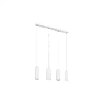 Netto Marken-Discount Hängeleuchte, rechteckig, 4 Hänger, weiß matt, H 150 cm Angebot