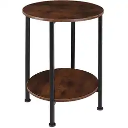 Netto Marken-Discount tectake Beistelltisch, Industrial Style, rund mit 2 Ablagen, 45 x 64 cm Angebot