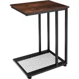 Netto Marken-Discount tectake Beistelltisch, Industrial Style, in praktischer C-Form, 48 x 35 x 66 cm Angebot
