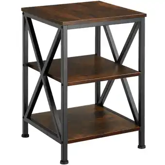 Netto Marken-Discount tectake Beistelltisch, Industrial Style, mit 3 Ablagen, 40,5 x 40,5 x 60,5 cm Angebot