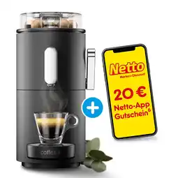 Netto Marken-Discount CoffeeB Kaffeemaschine Globe, schwarz + 20€ Netto App-Gutschein Angebot
