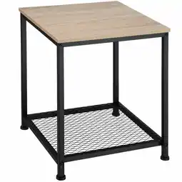 Netto Marken-Discount tectake Beistelltisch, Industrial Style, mit Gitterablage, 45,5 x 45,5 x 55,5 cm Angebot