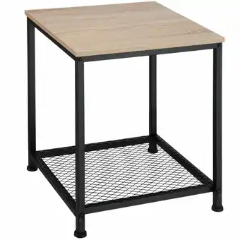 Netto Marken-Discount tectake Beistelltisch, Industrial Style, mit Gitterablage, 45,5 x 45,5 x 55,5 cm Angebot