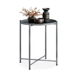 Netto Marken-Discount tectake Beistelltisch, Stahl, filigranes Gestell, 45,5 x 45,5 x 53 cm Angebot