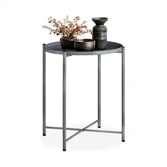 Netto Marken-Discount tectake Beistelltisch, Stahl, filigranes Gestell, 45,5 x 45,5 x 53 cm Angebot