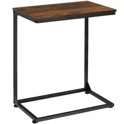 Netto Marken-Discount tectake Beistelltisch, Industrial Style, in praktischer C-Form, 55,5 x 35 x 67 cm Angebot