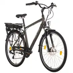 Netto Marken-Discount Hollandia E-Citybike Herren 28'' Hollandia Zagon Grau 6Gänge Angebot