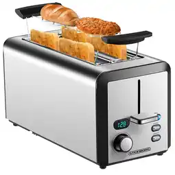 Netto Marken-Discount Steinborg Langschlitz Toaster Digitales Display m. Brötchenaufsatz 1500W Angebot