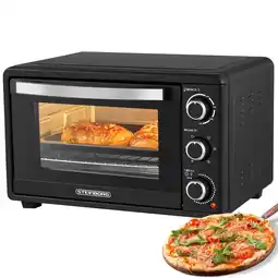 Netto Marken-Discount Steinborg Minibackofen Pizzaofen 25L mit Umluft 1500W schwarz Angebot