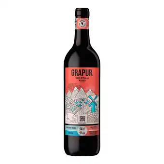 Netto Marken-Discount Grapur Vino D'Italia Rosso Bio 9,0 % vol 0,75 Liter - Inhalt: 6 Flaschen Angebot