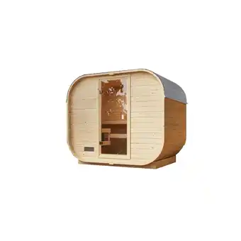 Netto Marken-Discount Karibu Würfelsaunahaus Louisa Plus inkl. Saunaofen 9kW integr. Strg Angebot