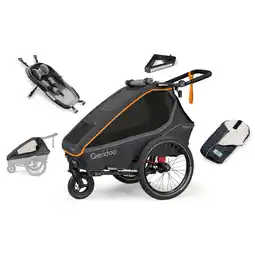 Netto Marken-Discount Qeridoo Fahrradanhänger Kidgoo 1 FIDLOCK Edition Autumn Set Angebot