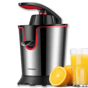 Netto Marken-Discount Steinborg Elektrische Zitruspresse Entsafter Edelstahl 300W Antitropfstop Angebot