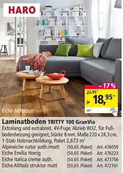 Holz Possling HARO Laminatboden TRITTY 100 GranVia Angebot