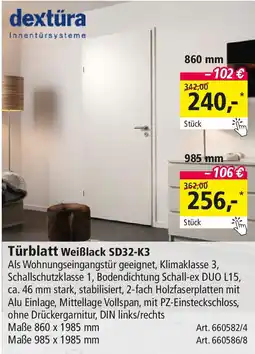 Holz Possling dextűra Türblatt Weiẞlack SD32-K3 Angebot