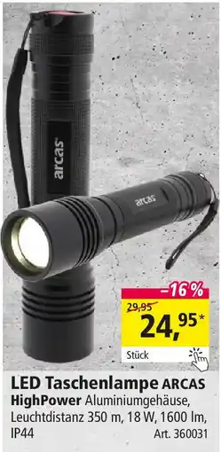 Holz Possling LED Taschenlampe ARCAS HighPower Angebot
