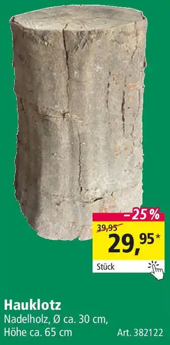 Holz Possling Hauklotz Angebot