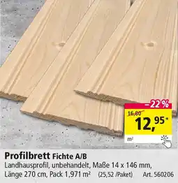 Holz Possling Profilbrett Fichte A/B Angebot