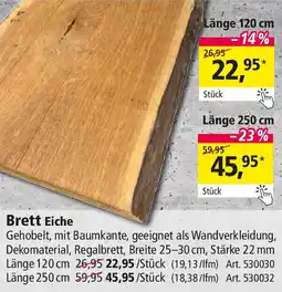 Holz Possling Brett Eiche Angebot