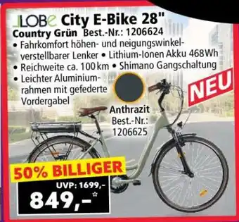 Norma LOBE City E-Bike 28 Angebot