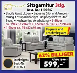 Norma Sitzgarnitur 3tlg Angebot