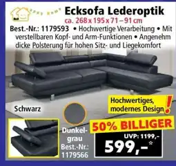 Norma Ecksofa Lederoptik Angebot
