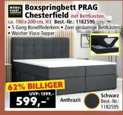 Norma Boxspringbett PRAG Chesterfield mit Bettkasten Angebot
