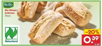 Netto Marken-Discount Bio Weizenbrötchen Angebot