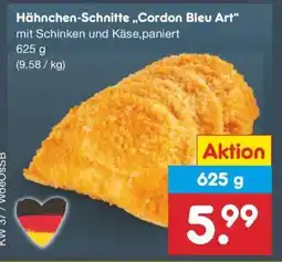 Netto Marken-Discount Hähnchen-Schnitte „Cordon Bleu Art“ Angebot