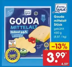 Netto Marken-Discount Gouda mittelalt Stück Angebot