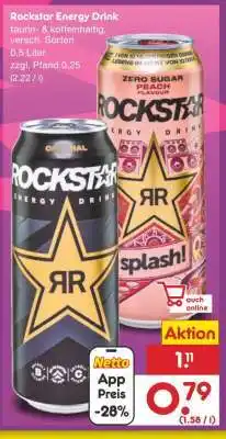 Netto Marken-Discount Rockstar Energy Drink Angebot