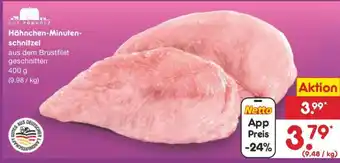 Netto Marken-Discount Hähnchen-Minuten-schnitzel Angebot