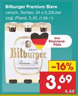 Netto Marken-Discount Bitburger Premium Biere Angebot