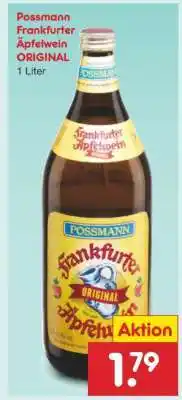 Netto Marken-Discount Possmann Frankfurter Äpfelwein Original Angebot