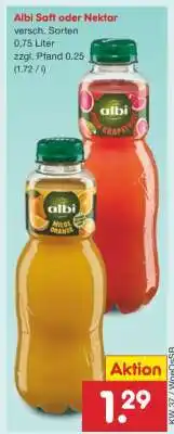 Netto Marken-Discount Albi Saft oder Nektar Angebot