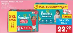 Netto Marken-Discount Pampers Windeln XXL oder Maxipack Angebot