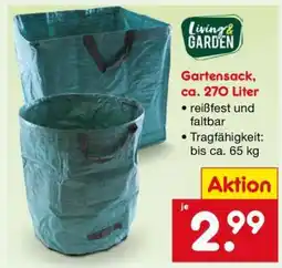 Netto Marken-Discount Gartensack, ca. 270 Liter Angebot