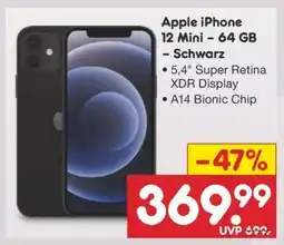 Netto Marken-Discount Apple iPhone 12 Mini – 64 GB – Schwarz Angebot